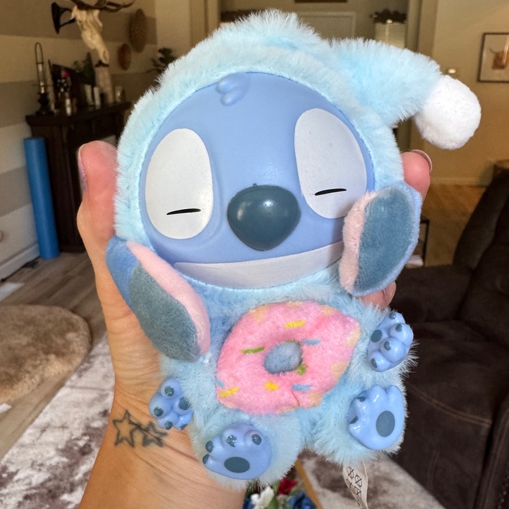 Miniso Stitch Donut Bag Charm